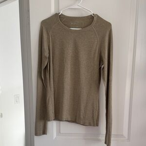 Figs Women's Beige Long Sleeve Top